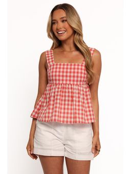 Petal & Pup - Chatham Top - Red Gingham