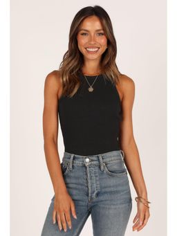 Petal & Pup - Ari Ribbed Tank Top - Black