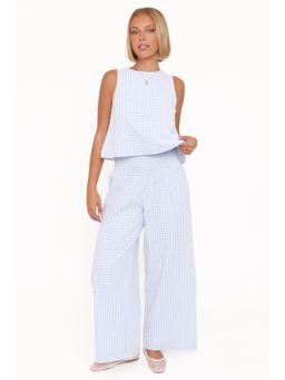 Petal & Pup - Jillian Smocked Co-Ord Set - Blue Gingham
