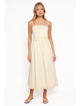 Petal & Pup - Kiana Midi Dress - Pale Cream