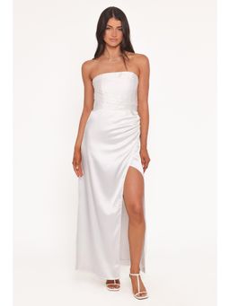 Petal & Pup - Kara Strapless Maxi Dress - White
