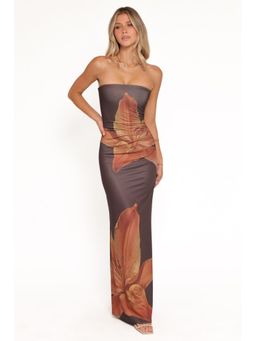 Petal & Pup - Ginny Strapless Maxi Dress - Brown
