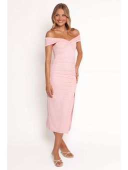 Petal & Pup - Vada Midi Dress - Pink Lace