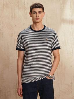 U.S. Polo Assn. Denim Co. - Men White Striped T-Shirt