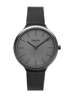Obaku - Ark Lille Smokey V240LXUUMU Grey Dial Quartz Watch For Women