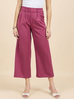 Gipsy - Women Magenta Regular Fit Cotton Pants