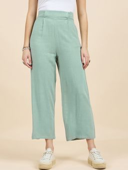 Gipsy - Women Green Regular Fit Cotton Pants
