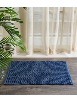 Pure Home + Living - Popcorn Bathmat, Indigo, 45X75C