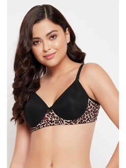 Clovia - Padded Non-wired Full Cup Multiway T-shirt Bra In Black