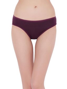 Clovia - Cotton Low Waist Bikini Panty - Purple