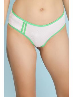 Clovia - Cotton Mid Waist Teen Bikini Panty In White