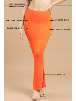 Clovia - Cotton Rich Solid Non-Padded Full Cup Wire Free Plunge Bra - Light Orange