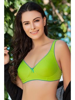 Clovia - 100% Cotton Printed Top In Green