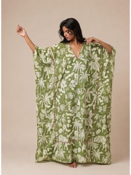 Azurina - Sun Kaftan - Green Jungle Boogie