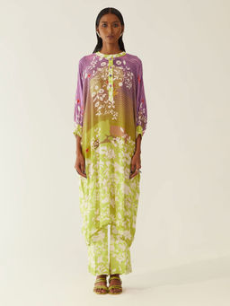 AMKA INDIA - Multi-Colour Juhu Kurta with Pants (Set of 2)