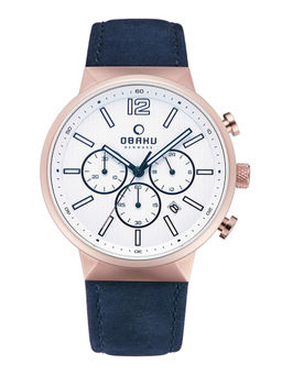 Obaku - White Round Dial Analog Watch - V180GCVWRL