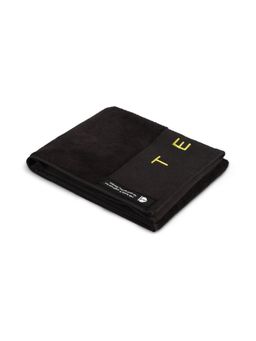 Tego - Black Cotton Solid Unisex Towel