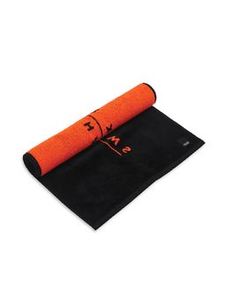Tego - Black Orange Cotton Solid Unisex Towel