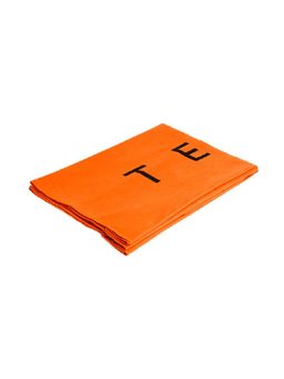 Tego - Orange Polyester Solid Unisex Towel