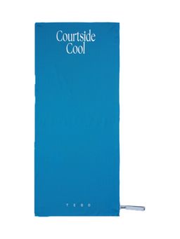 Tego - Blue Polyester Solid Unisex Towel