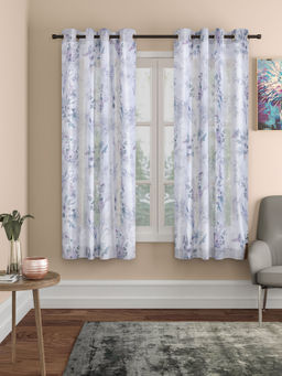 Rosara Home - ROSARAHOME Floral Sheer Curtains (5 Feet)