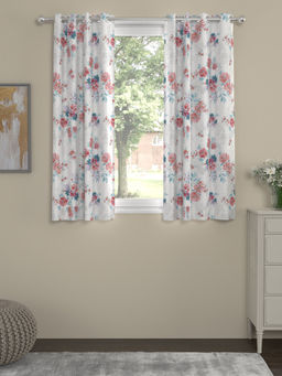 Rosara Home - ROSARAHOME Multi-Color Floral Regular Curtains