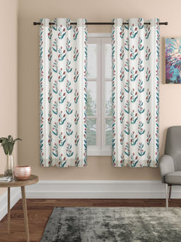 Rosara Home - ROSARAHOME White Ethnic Regular Curtains