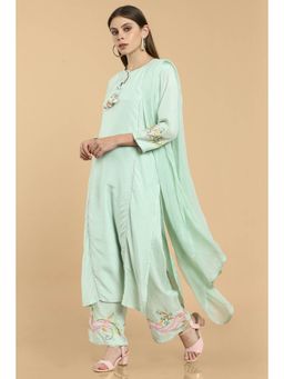 Soch - Women Green Solid Suit (Set of 3)