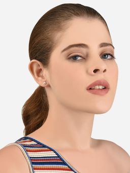 Lilly & Sparkle - Gold-Plated Contemporary Drop Hoop Studs Earrings Set of 7