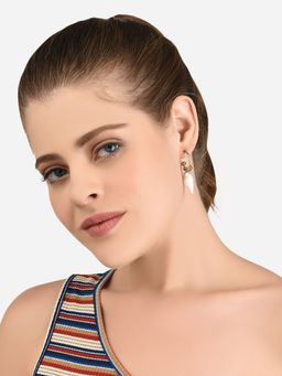 Lilly & Sparkle - Women Multi-Color Contemporary Drop & Studs Earrings Set of 9