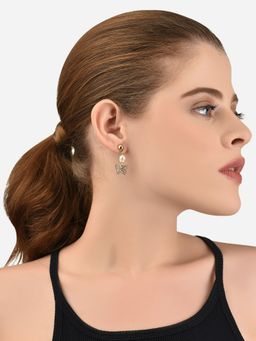 Lilly & Sparkle - Gold-Plated Circular Drops & Studs Earrings Set of 5