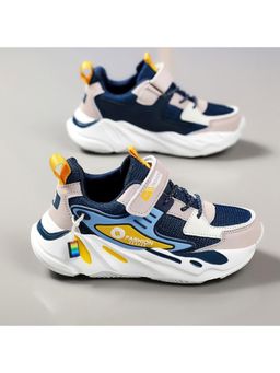 SYKON - Boys Round-Toe Sneakers with Velcro Closure