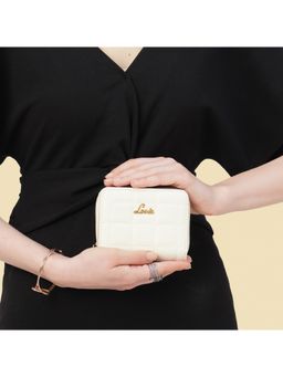 Lavie - square flap women's small wallet (Off White) (S)