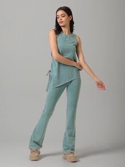 NeceSera - Women Sculpt Cotton Aqua Bootcut Pant