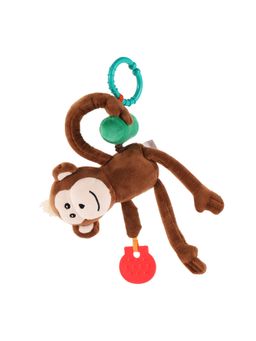 Nuluv - Jittery Monkey Baby Vibrating Plush with Soft Fabric Toy 3+ Months