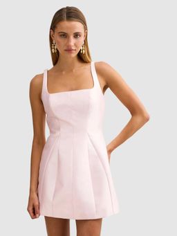 Forever New - Pink Polyester Solid Mini Dress