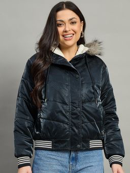 Duke - Blue Nylon Solid Jacket