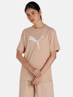 Puma - Her Womens Beige T-shirt