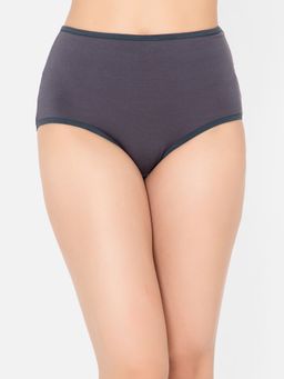 Clovia - High Waist Hipster Panty in Navy Cotton