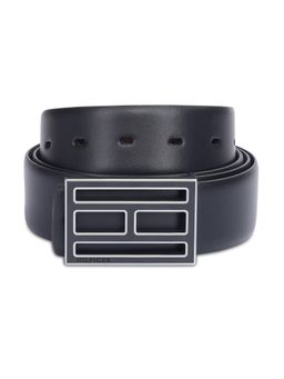Tommy Hilfiger - Men Black/Brown Leather Hoskins Reversible Belt