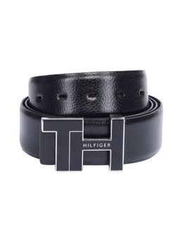 Tommy Hilfiger - Men Black/Brown Leather Bensted Reversible Belt
