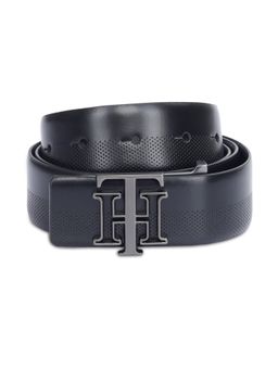 Tommy Hilfiger - Men Black Leather Carroll Non Reversible Belt