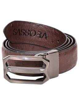 Sassora - Men Brown Genuine Leather Belt
