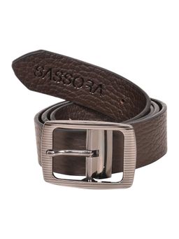 Sassora - Men Brown Genuine Leather Reversible Belt