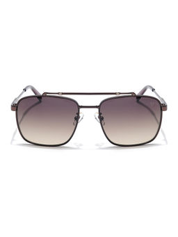 Voyage - Unisex Brown Frame Brown Lens Color Wayfarer Sunglass (56)