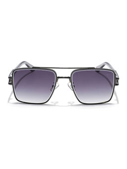 Voyage - Unisex Grey Frame Purple Lens Color Wayfarer Sunglass (52)