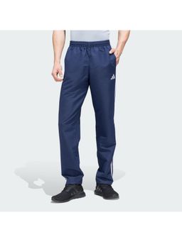adidas - Blue Polyester Stripes Trackpant