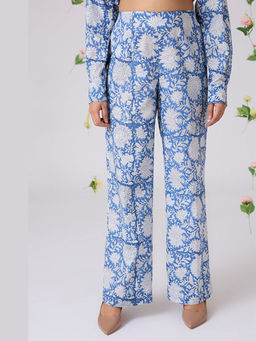 Okhai - Fragments Handblock Printed Pure Cotton Pants