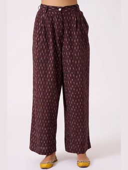 Okhai - Mirage Pure Cotton Ikat High Waisted Pants