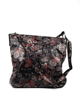 Odette - Black Floral Printed Handbag